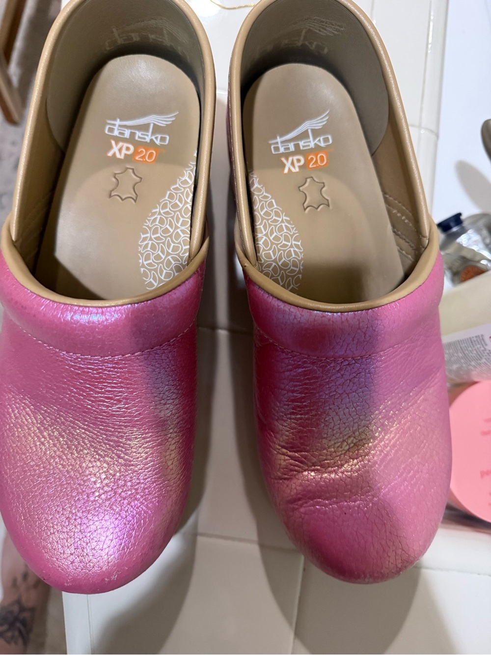 Dansko XP 2.0 Iridescent Pink Clogs